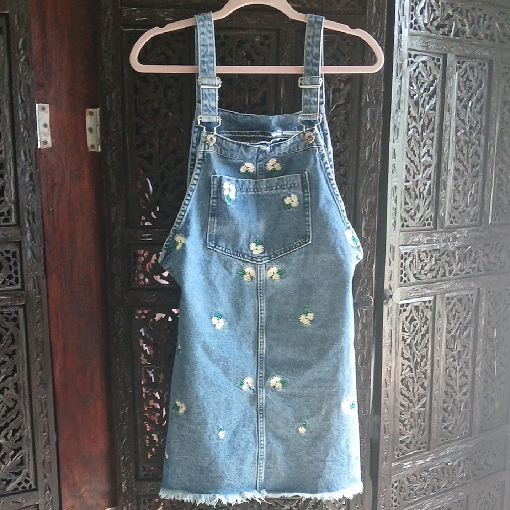 Floral Denim Dress